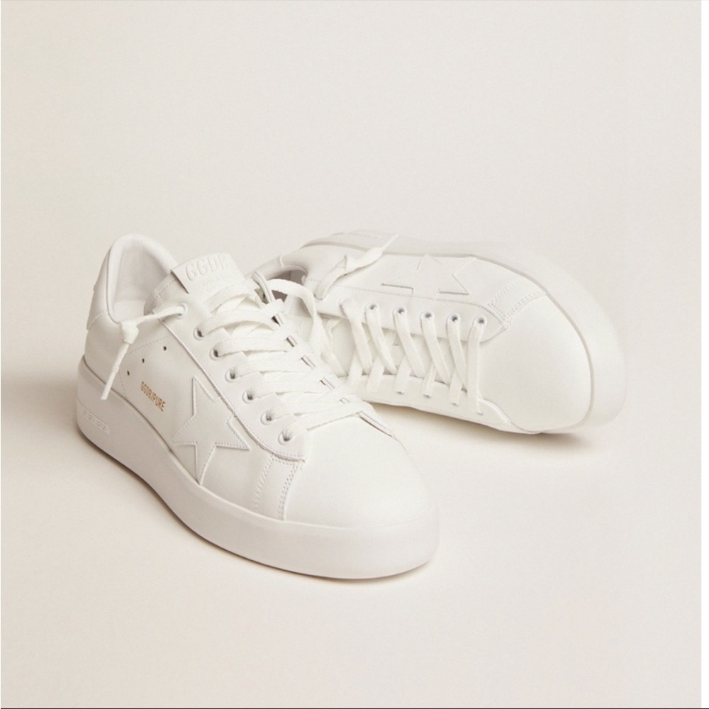 Golden Goose Pure Star Sneaker in White Leather Size 39